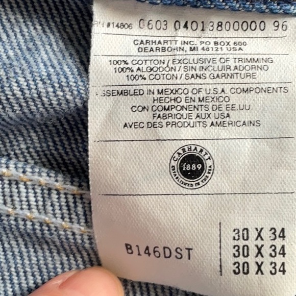 Carhartt Men's Blue Jeans - Picture 6 of 8